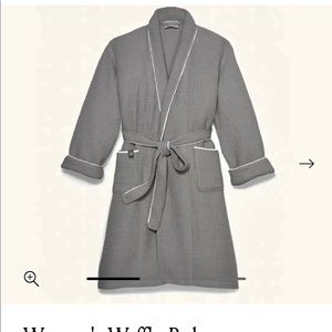 Boll and Branch - 100% organic cotton- Size large robe! Color is “Pewter”